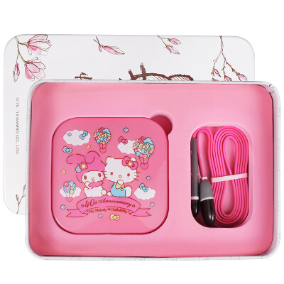 

HELLO KITTY Creative Gifts Portable Charger Makeup Mirror Birthday Gift Valentine&39s Day Gift Company Benefits LED Makeup Mirror 4000 mAh KT1502