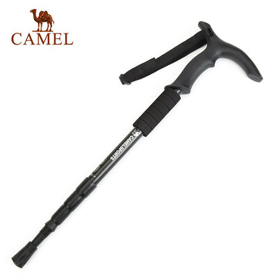 

Camel CAMEL outdoor trekking poles for men&women climbing equipment ultra light telescopic cane walking stick cane 2SA7D42 black