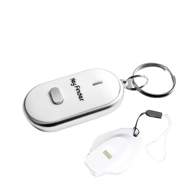 

Mini LED Light Anti-lost Whistle Key Finder Flashing Beeping Kids Bag Wallet Phone Key Car Motor Finder Locator Track Keychain Ala