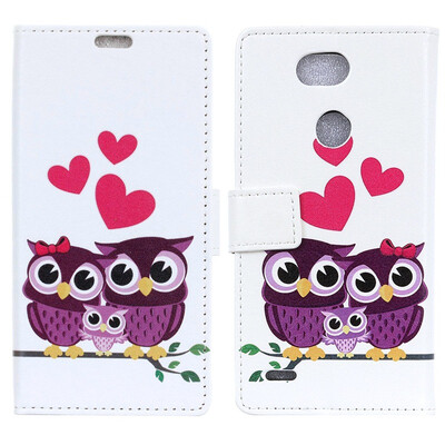

MOONCASE LG X power3 painted leather case - love cat
