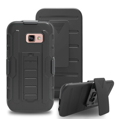 

Fivice Samsung A520A5 2017 Case TPU armor anti-drop mobile phone outdoor bracket back clip PC shell phone case