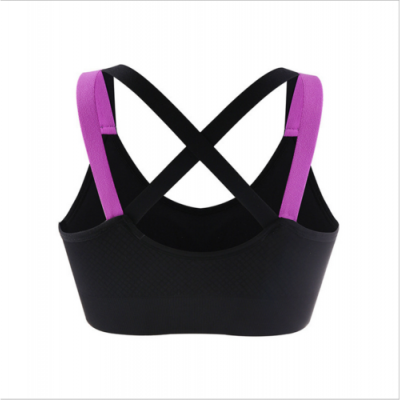 

Canis Women Sports Yoga Athletic Solid Wrap Chest Strap Vest Tops Padded Bra UK