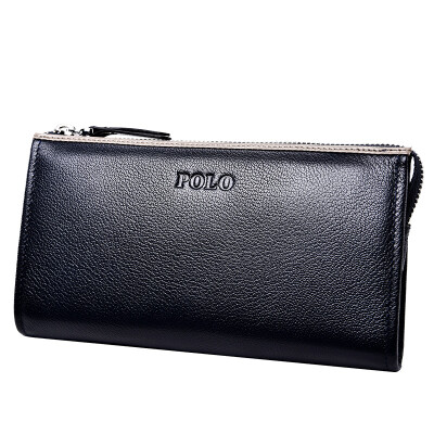 

POLO Мужская мода Сумка Multi-Card Head Layer Кожаная сумка 030831 Blue