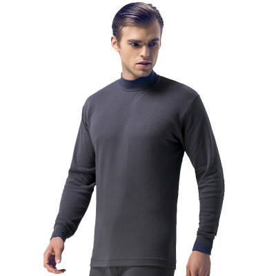 

HengYuanxiang men's high-necked cotton warm thin underwear suit