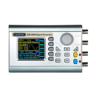 

JUNTEK High Precision Digital Dual-channel DDS Signal Generator Counter 24in Screen Display Arbitrary Waveform Pulse Signal Gener