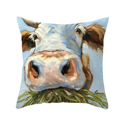 

45cm45cm Super clear Farm wind cow pattern super soft throw pillow covers couch cushion covers decorative pillows