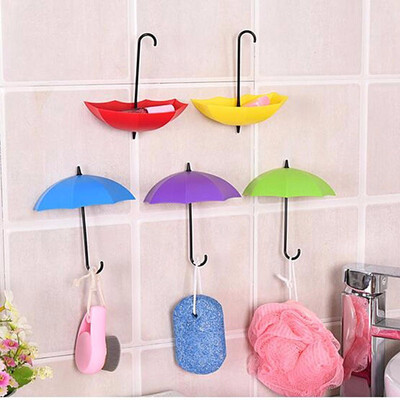 

Outdoor 6PcsSet Cute Umbrella Wall Mount Key Holder Creative&Colorful Wall Hook Hanger