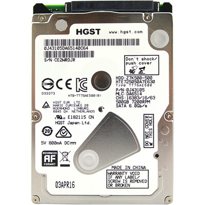 

HGST Enhanced Laptop Harddisk SATA6Gbs