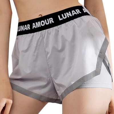 

Womens 2019 Yoga Fitness Running Quick Dry Double Layer Sports Shorts