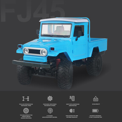 

MN-45 RC Crawler 24G 4WD Racing Off-road Truck 4x4 112 Scale RC Car Fast High Speed Electric Vehicle with Led Light for Kids and