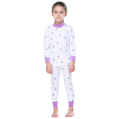 

Red beans Hodo cotton underwear suit women in the big children autumn&winter 100 cotton Qiu Qiuqiu HD8086 purple D110