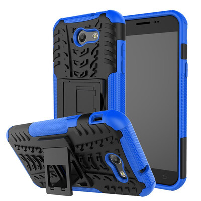 

Fivice Samsung J3 prime Case TPU anti-fall tire pattern back clip bracket phone case