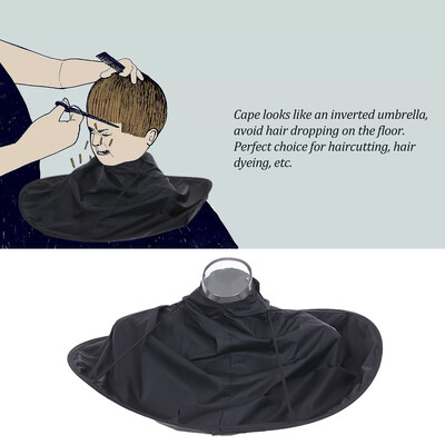 

Foldable Haircut Cape Salon Barber Apron Umbrella Cape Hair Coloring Cloak Hair Cutting Scarf Hairdressing Tool for Adult Child