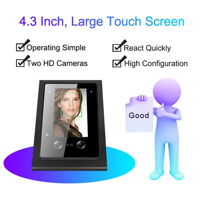 

Eseye Biometric Face Facial Recognition Time Attendance System TCPIP RFID Access Control System Employee Time Clock Recorder USB