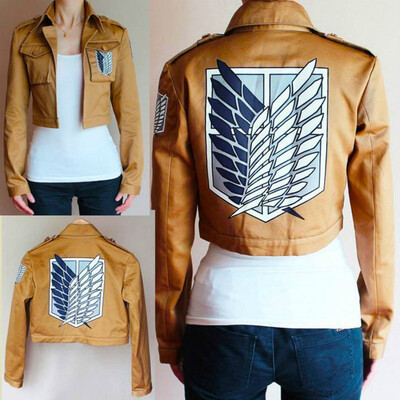 

MyMei Attack on Titan Shingeki no Kyojin Scouting Legion Cosplay Coat Eren jage Women