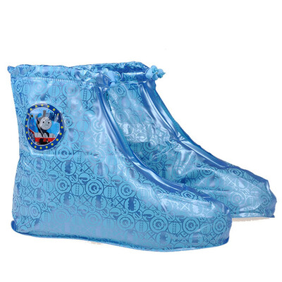 

Thomas (Thomas) children's raincoats with books and buns boys and girls cartoon children's poncho pupils rain gear TY-007 blue L code