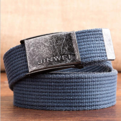 

AU Mens Buckle Long Canvas Nylon Waist Web Belt Outdoor Tactical Strap Waistband