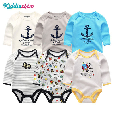 

6PCS Baby Girl Clothes Long Sleeve Bodysuits Newborn Baby Boy Clothes Cotton Babywear Girls Clothing Sets Bebe Unicorn Outwear