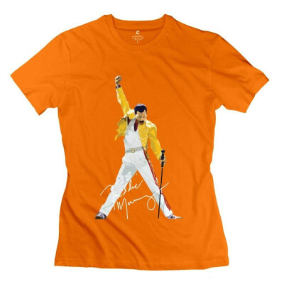 

Womens Queen Band Freddie Mercury Autograph Sign 100 Cotton Tshirt