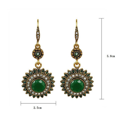 

Outdoor Vintage Bohemian Ethnic Earrings Sun Flower Earrings With Gift Box