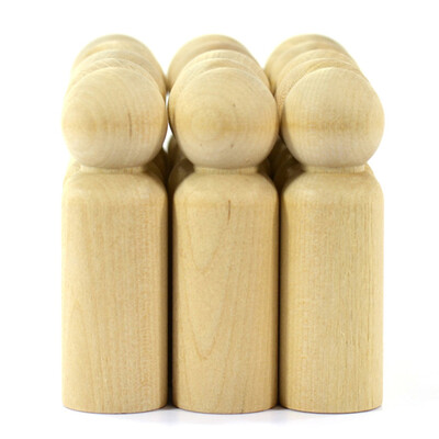 

UpperX Unfinished Wood Doll Bodies -Dad - 10 Pieces