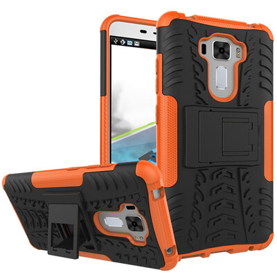 

Fivice Zenfone 3 LaserZC551KL Case TPU anti-fall tire pattern back clip bracket phone case