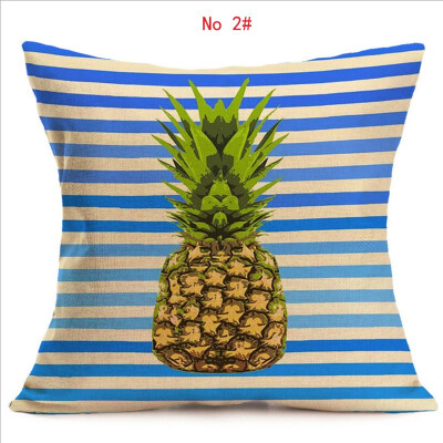 

Cushion cover complete picture of pineapple linen pillow cover geometry square decorative pillows