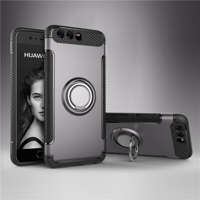 

Fivice Huawei P10 case PC metal ring shell magnetic car bracket TPU phone case