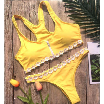 

Women Swimwear Bandage Bikini Set Push-up Padded Bra Bathing Suit Swimsuit