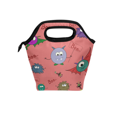 

Lunch Bag Tote Bag Cartoon Monsters Travel Picnic Organizer Lunch Holder Handbags Lunch Bag Box for Office