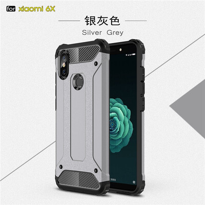 

Fivice Xiaomi MI 6X case Luxury Silicone Diamond Armor PC Hard Shell Phone Case