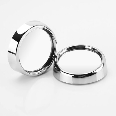 

TYPER Зеркало заднего вида с зеркалом заднего вида TR-215 Silver Rounded 5.4cm 360 градусов Вращающийся широкоугольный малый круговой зеркальный автомобиль Anti-Blind Zone Universal