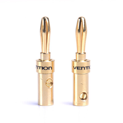 

Vention Audio Speaker Screw 4N Oxygen Copper Banana Plug 24K Gold Plated Connector 4mm Adapter