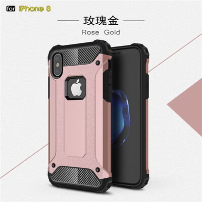 

Fivice iphone 8 case Luxury Silicone Diamond Armor PC Hard Shell Phone Case