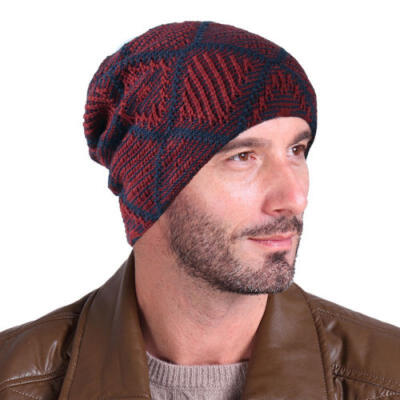 

Men Women Unisex Knit Baggy Beanie Winter Hat Ski Slouchy Chic Knitted Cap