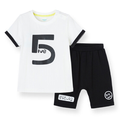 

Balabarra BALABALA boy set male boy summer short-sleeved shorts two-piece suit 28192151112 ice blue 80