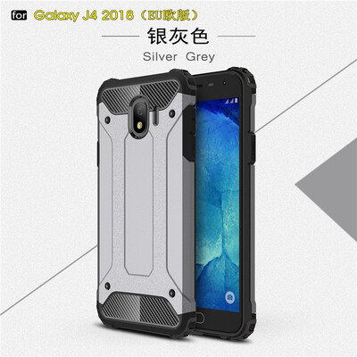 

Fivice Samsung Galaxy J4 2018 case Luxury Silicone Diamond Armor PC Hard Shell Phone Case