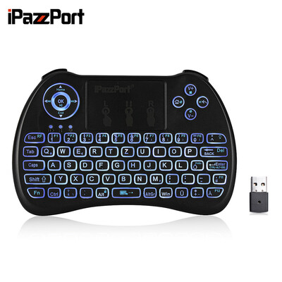 

iPazzPort KP - 810 - 21Q Wireless Mini Keyboard Backlight Function with Touchpad