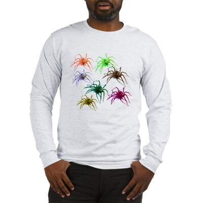 

CafePress - Spider Shirt Ver 2 Colorful Long Sleeve T-Shirt - Unisex Cotton Long Sleeve T-Shirt