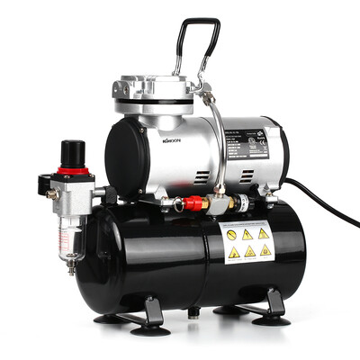 

KKmoon Professional 16 HP Piston Airbrush Compressor Oil-less Quiet High-pressure Pump Tattoo Manicure Spraying Air Compressor wi