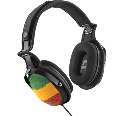 

BOB MARLEY JH063-CO USA Tide Fabric Cotton Headphones Three-button Wired Call Headphones Giraffe Stripes Highlight Personality Camouflage