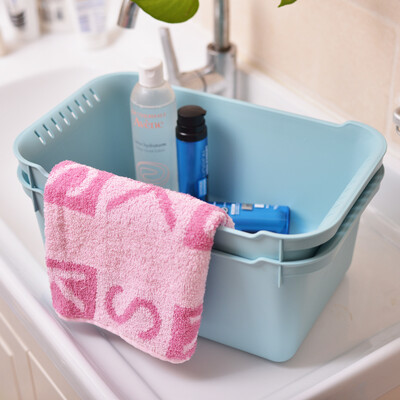 

Baicao Park multi-functional rectangular plastic pots wash basin thicker wash basin basin drain water wash basin wash basin small blue 2 loaded