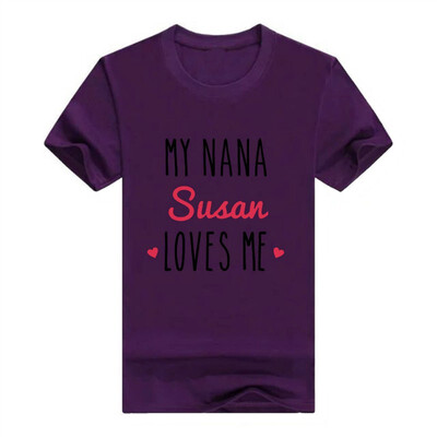 

Baby Gifts For All Personalized Grandma Gift My Nana Loves Me Infant T-Shirt