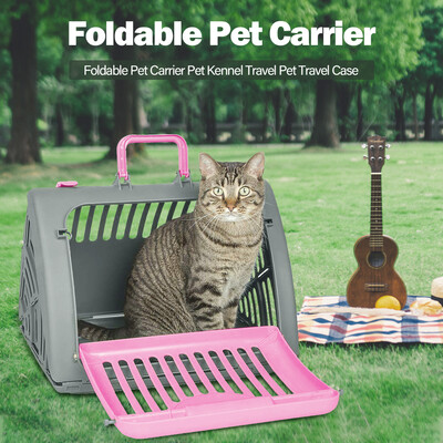 

Pet Carrier Pet Kennel Foldable Travel Cat Carrier Pet Travel Carrier Pet Travel Case for Cats Dogs Rabbits