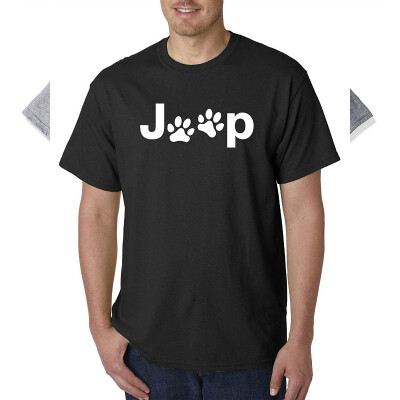 

890 - Unisex T-Shirt Jeep Dog Paws Logo