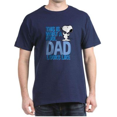 

CafePress Snoopy - This is What A Cool Dad Looks Like T-Shir - 100 Cotton T-Shirt