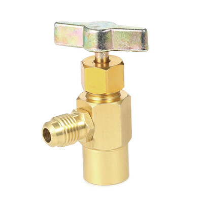 

Automobile Air Conditioner Refrigerants Can Dispensing R134A R-134 AC Refrigerant Aluminum Tap 12" ACME Thread Valve Tool