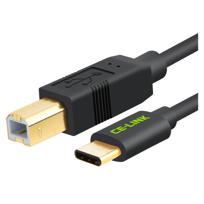 

CE-LINK USB3.1Type-C to DVI high-definition conversion cable 2 meters USB-C to DVI computer mac with high-definition TV monitor projector line black 1650