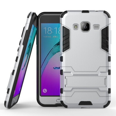 

Case for Samsung Galaxy J3 J3 2016 5 inch 2 in 1 Shockproof with Kickstand Feature Hybrid Dual Layer Armor Protective Cover