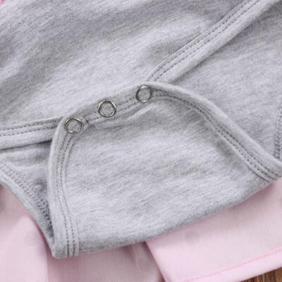 

Kids Baby Girls Swan Romper Lace Dot Skirt Short Dress Outfits Clothes Babysuit